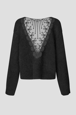 SECOND FEMALE BROOK KNIT LACE O-NECK