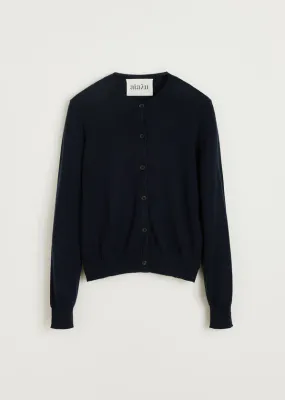 AIAYU Hariza Cardigan Merino Wool Navy 
