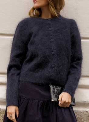 MISS MAYA Ulla Mohair Cardigan Moonlight 