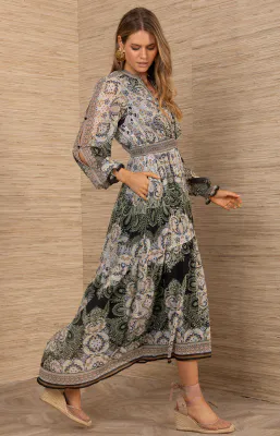 HALE BOB ELEANORA LONG DRESS BLACK