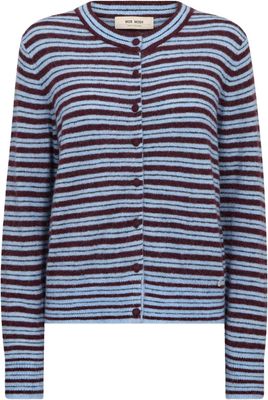 MOS. MOSH Milvi Stripe Cardigan port royale 