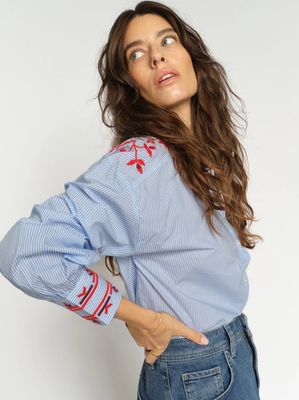 MOS MOSH Osmo Stripey Shirt 