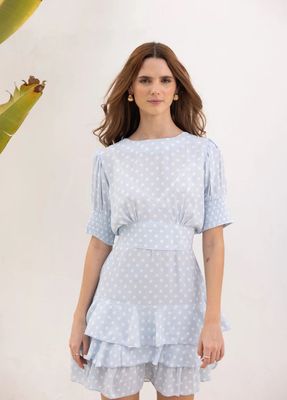 MISS MAYA Penelope Dress Delicate Blue