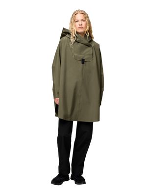 BLÆST Bergen poncho GRAPE LEAF 