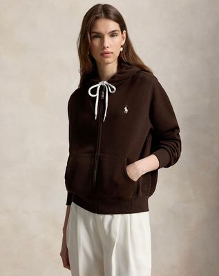 POLO RALPH LAUREN Fleece Full Zip Hoodie Brown 