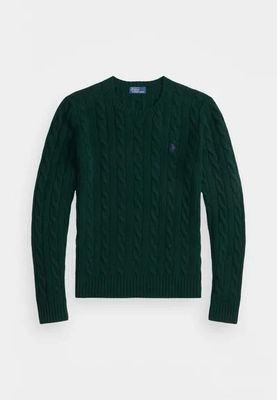POLO RALPH LAUREN POLO RALPH LAUREN CABLE WOOL-CASHMERE CREWNECK JUMPER - STRIKKEGENSER - COLLEGE GREEN