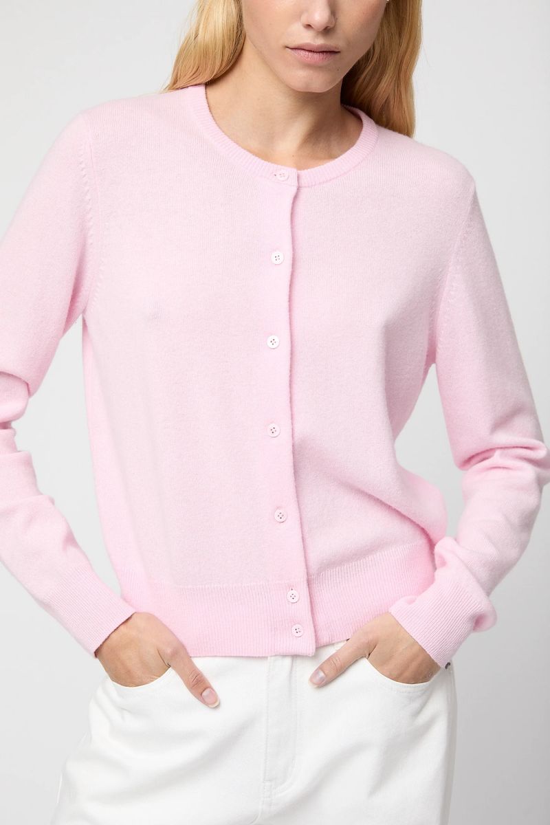 FWSS Classic Wool Cardigan Ballet Pink