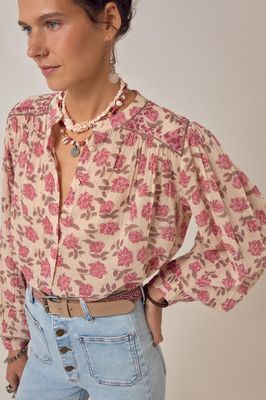  MAISON HOTEL LENNOX BLOUSE SCOTTISH PINK