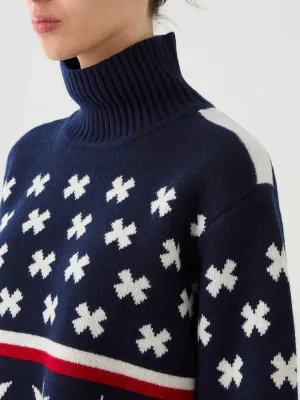 WE NORWEGIANS EMU x WN Sweater Navy 