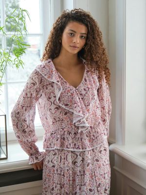 NEO NOIR AJDA PAISLEY DANCE BLOUSE