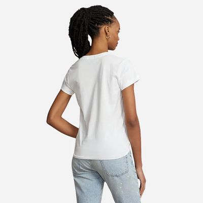 RALPH LAUREN T SKJORTE V NECK HVIT 