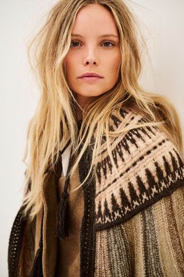 BA&SH Central Poncho Prato Ebene 